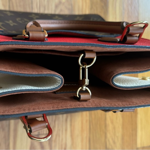 Louis Vuitton Tricolor Leather Monogram Fold PM Tote Satchelc, size 8x9x7.5 - Picture 10 of 16